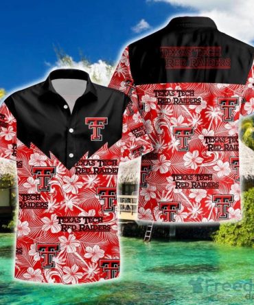 Ncaa Texas Tech Red Raiders Tropical Seamless Hawaiian Shirt