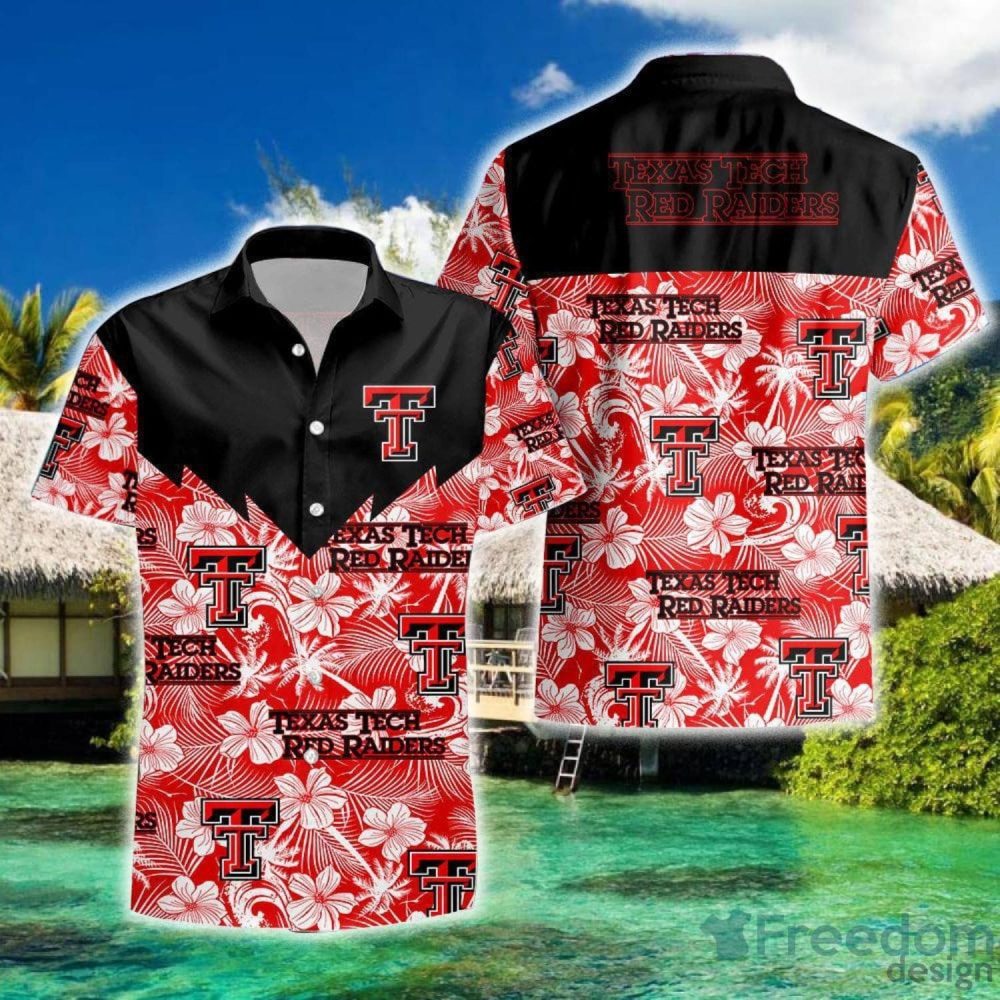 Ncaa Texas Tech Red Raiders Tropical Seamless Hawaiian Shirt