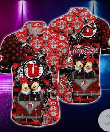Ncaa Utah Utes Mickey Mouse Trendy Hawaiian Shirt Aloha Shirt