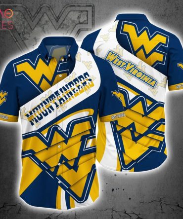 Ncaa West Virginia Mountaineers Blue God Trendy Hawaiian Shirt V3 Aloha Shirt