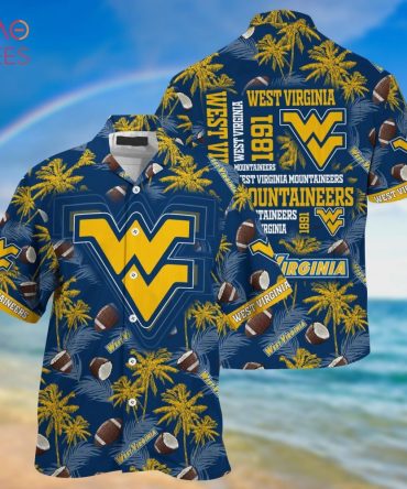 Ncaa West Virginia Mountaineers Coconut Blue Hawaiian Shirt