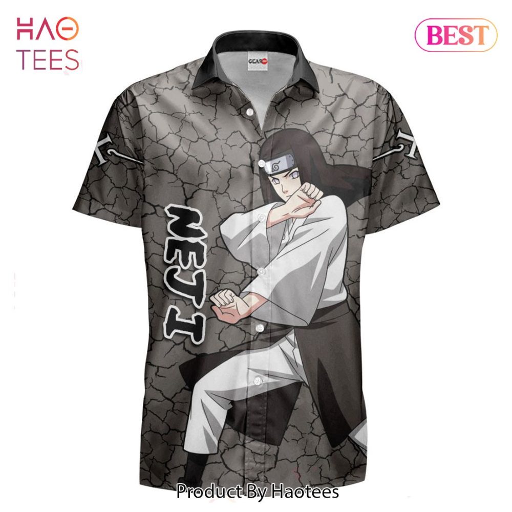 Neji Hyuga Hawaiian Shirts Custom Anime Merch Clothes For Men Women - Image 2