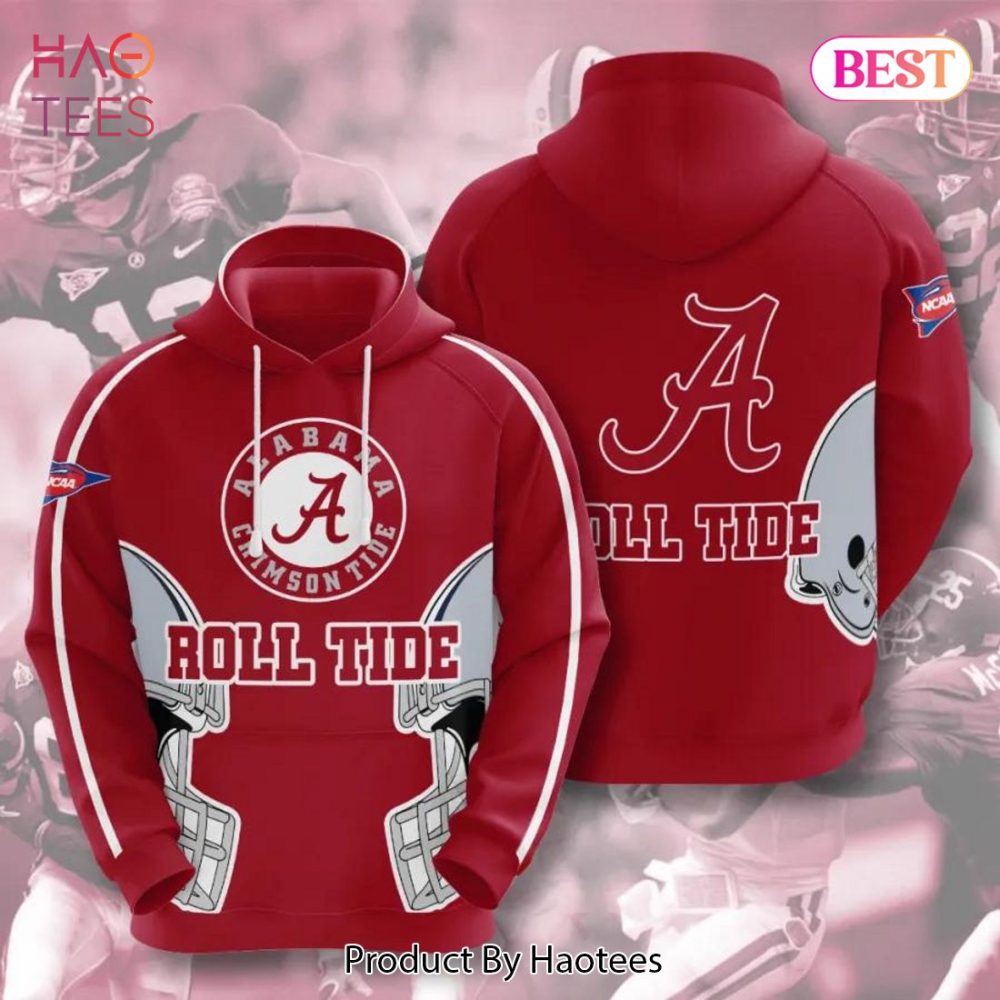 Alabama Crimson Tide Helmet 3D Hoodie Alabama Crimson Tide Gifts For Men