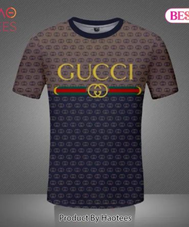 Gucci Brown Navy Brand Premium T-Shirt Outfit For Men Women
