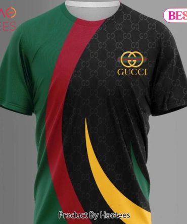 Gucci Green Black Brand T-Shirt Outfit For Men Women