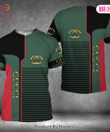 Gucci Green Black Brand T-Shirt Outfit For Men Women Fashion