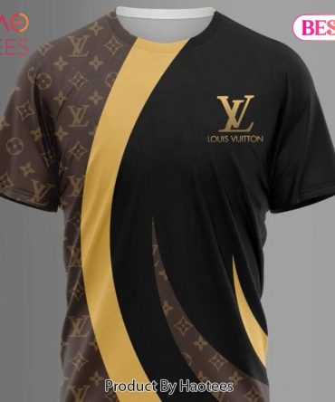 Louis Vuitton Brown Yellow Black Brand T-Shirt Outfit For Men Women