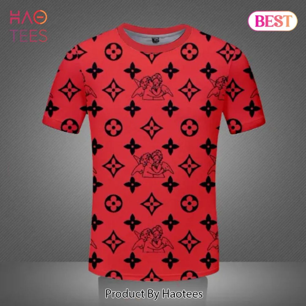 Louis Vuitton Cupid Red Brand Premium T-Shirt Outfit For Men Women