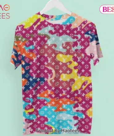 Louis Vuitton Logo Multicolor Brand Premium T-Shirt Outfit For Men Women