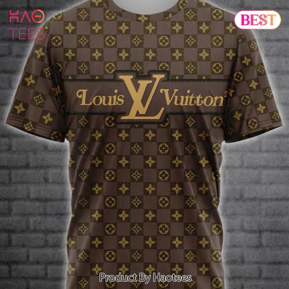 Louis Vuitton Monogram Brand T-Shirt Outfit For Men Women