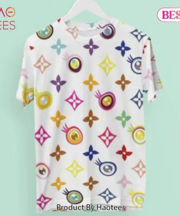 Louis Vuitton Multicolor White Brand Premium T-Shirt Outfit For Men Women