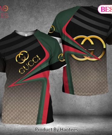 Gucci Black Ombre Brand 3D T-Shirt Limited Edition