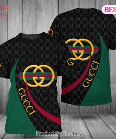 Gucci Brand Gold Logo Black Stripe Limited Edition
