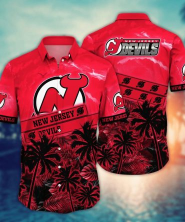 New Jersey Devils Nhl Hawaiian Shirt Sunscreentime Aloha Shirt