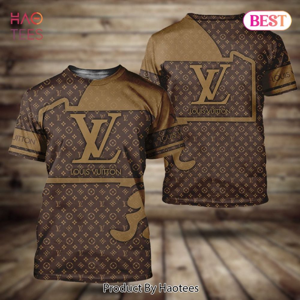 Louis Vuitton Basic Brown Brand 3D T-Shirt Limited Edition