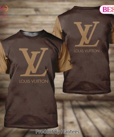 Louis Vuitton Brand Dark Brown 3D T-Shirt Limited Edition