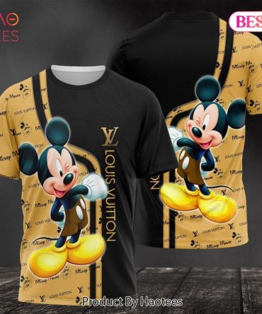 Mickey Mouse Cartoon Louis Vuitton 3D T-Shirt Limited Edition