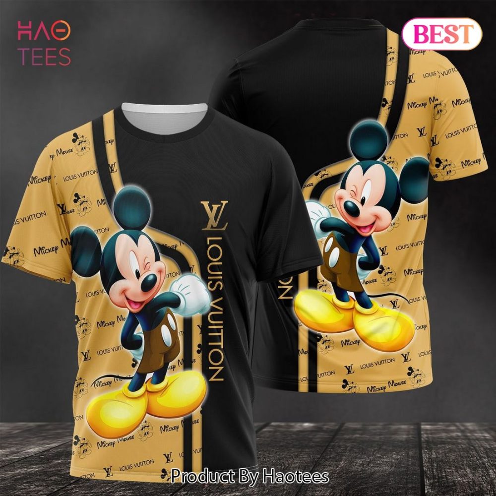 Mickey Mouse Cartoon Louis Vuitton 3D T-Shirt Limited Edition