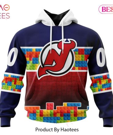 Nhl Jersey Devils Special Autism Awareness Design Jeysey