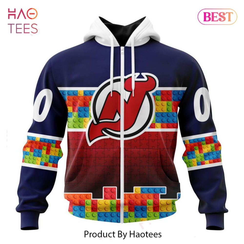 Nhl Jersey Devils Special Autism Awareness Design Jeysey - Image 2
