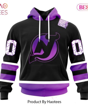 Nhl Jersey Devils Special Black Hockey Fights Cancer Kits Jeysey