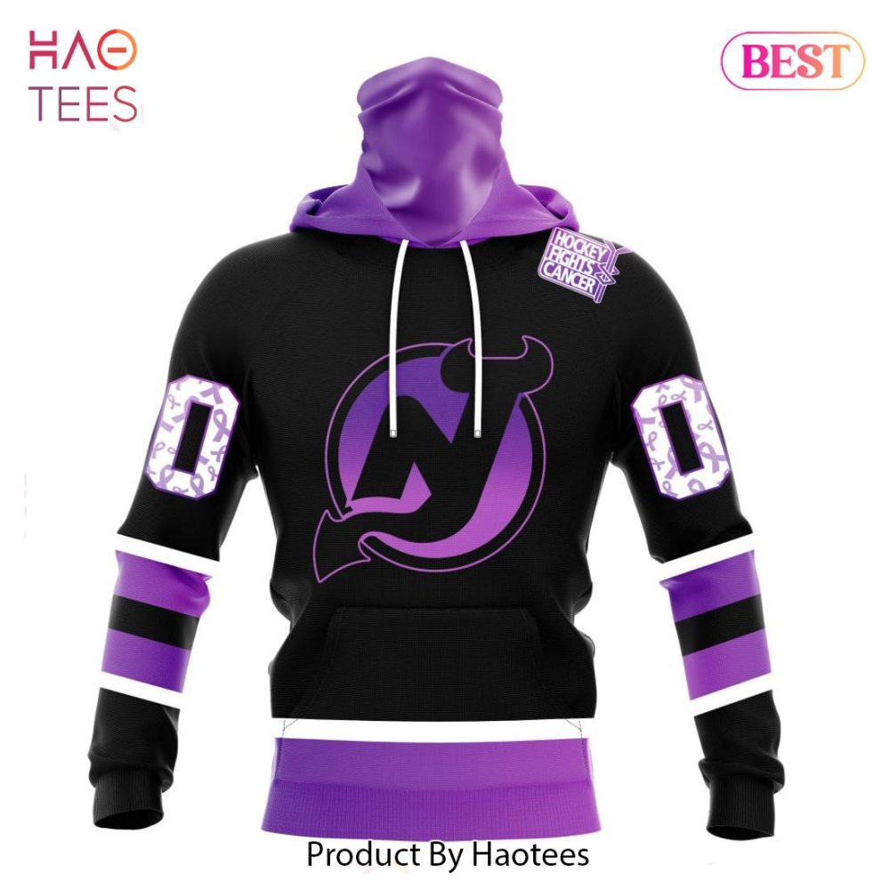Nhl Jersey Devils Special Black Hockey Fights Cancer Kits Jeysey - Image 4