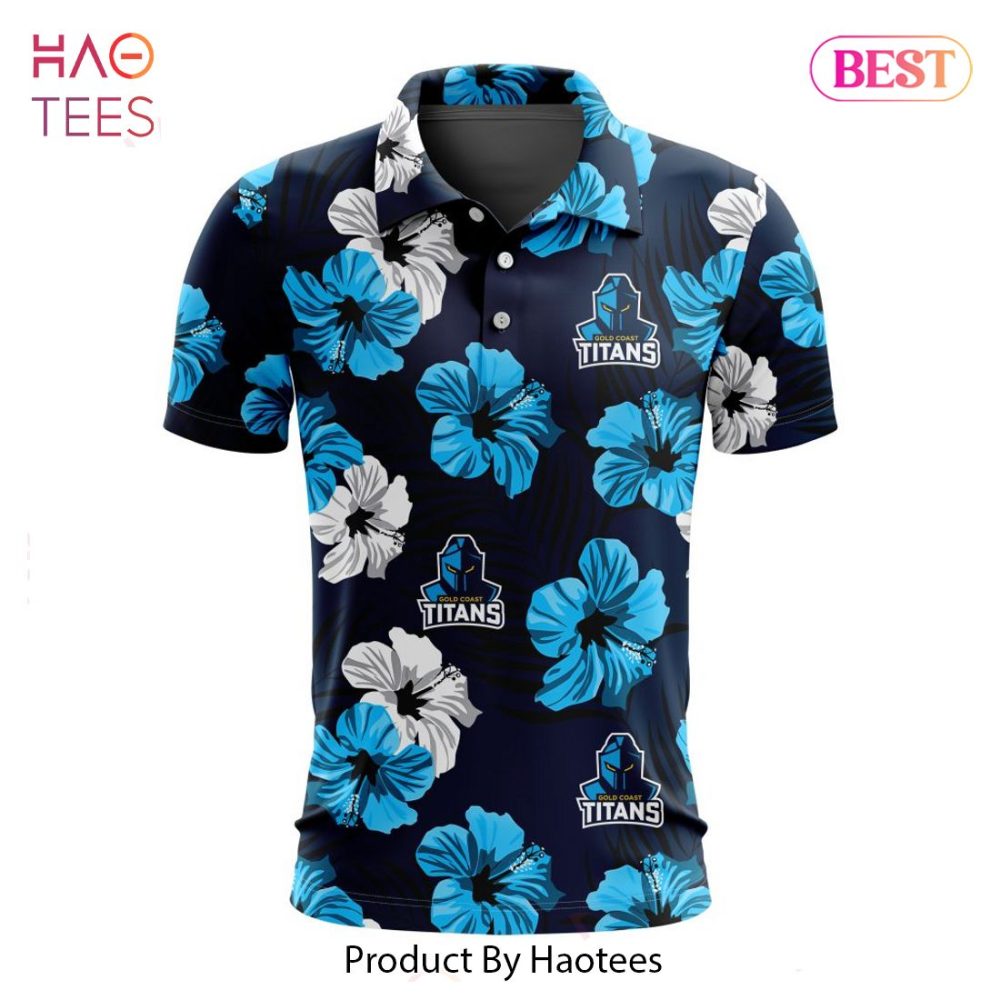 Nrl Gold Coast Titans Special Aloha Golf Polo Design