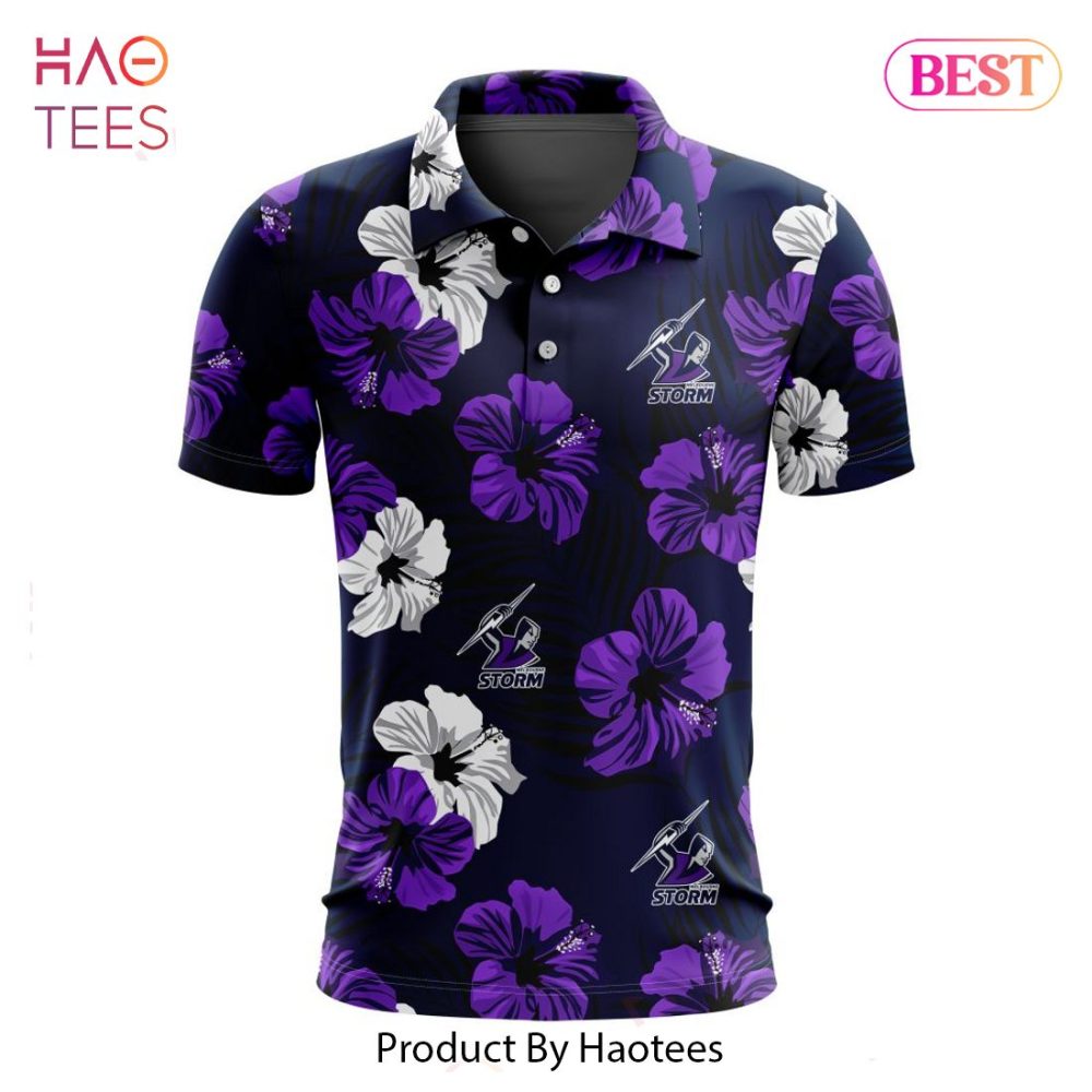 Nrl Melbourne Storm Special Aloha Golf Polo Design