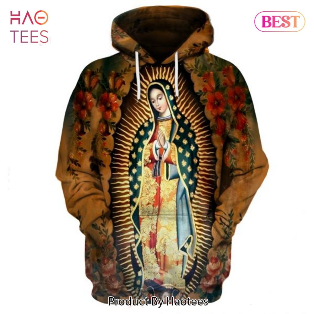 Original Of Guadalupe Virgin Mary 3D Printing Edition Hoodie Long Sleeve Tshirt Hoodie