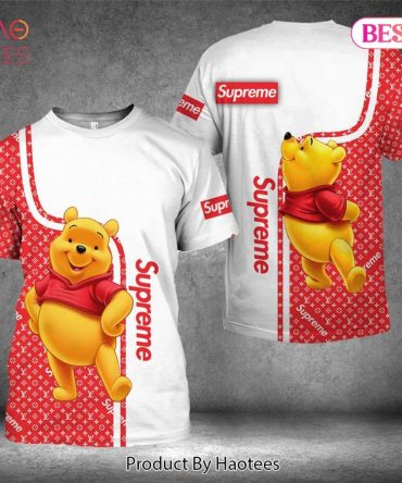 Supreme Winnie Pooh Brand 3D T-Shirt Limited Edition