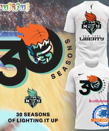 New York Liberty 30Th Anniversary White T Shirt