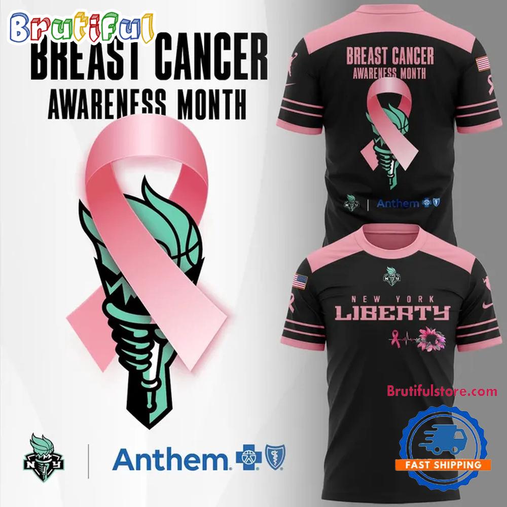 New York Liberty For Breast Cancer Awareness 2026 T Shirt