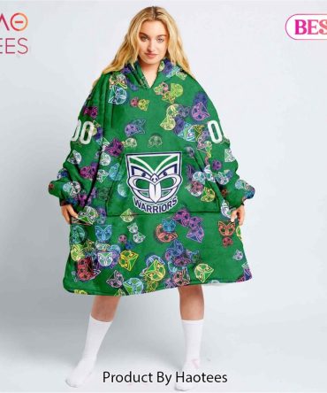 New Zealand Warriors Special Logo Design _Oodie, Flanket, Blanket Hoodie, Snuggie