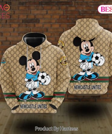 Newcastle United Gucci Mickey 3D Hoodie Luxury Brand Pod Design