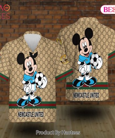 Newcastle United Gucci Mickey Hawaiian Shirt