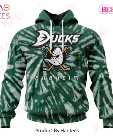 Nhl Anaheim Ducks Special Retro Vintage Tie - Dye Hoodie