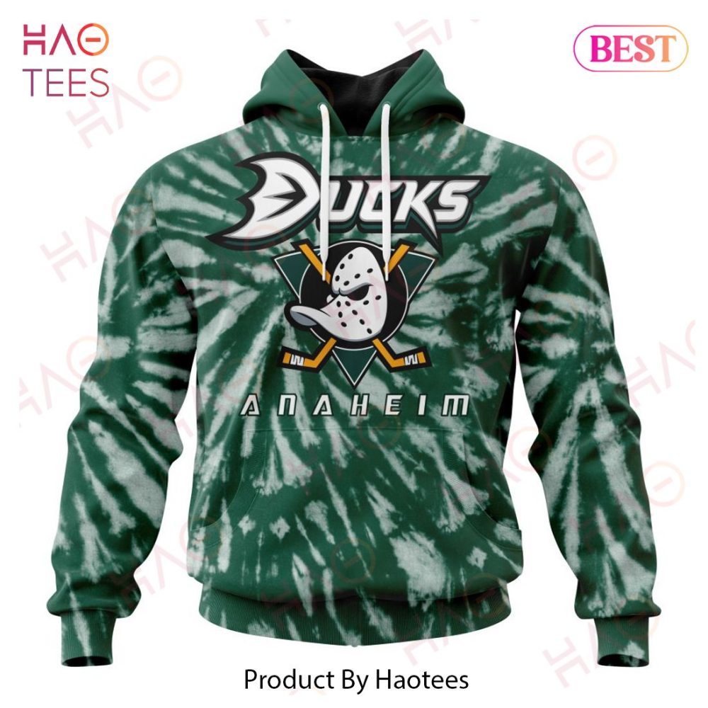 Nhl Anaheim Ducks Special Retro Vintage Tie - Dye Hoodie