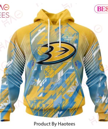 Nhl Anaheim Ducks Specialized Design Fearless Against Childhood Cancers 3D Hoodie