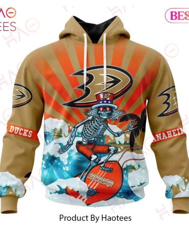 Nhl Anaheim Ducks Specialized Kits For The Grateful Dead Hoodie