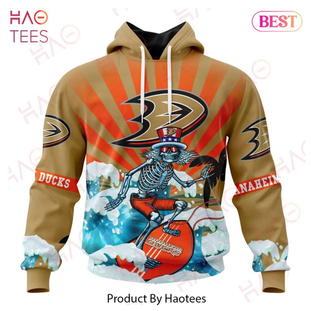 Nhl Anaheim Ducks Specialized Kits For The Grateful Dead Hoodie