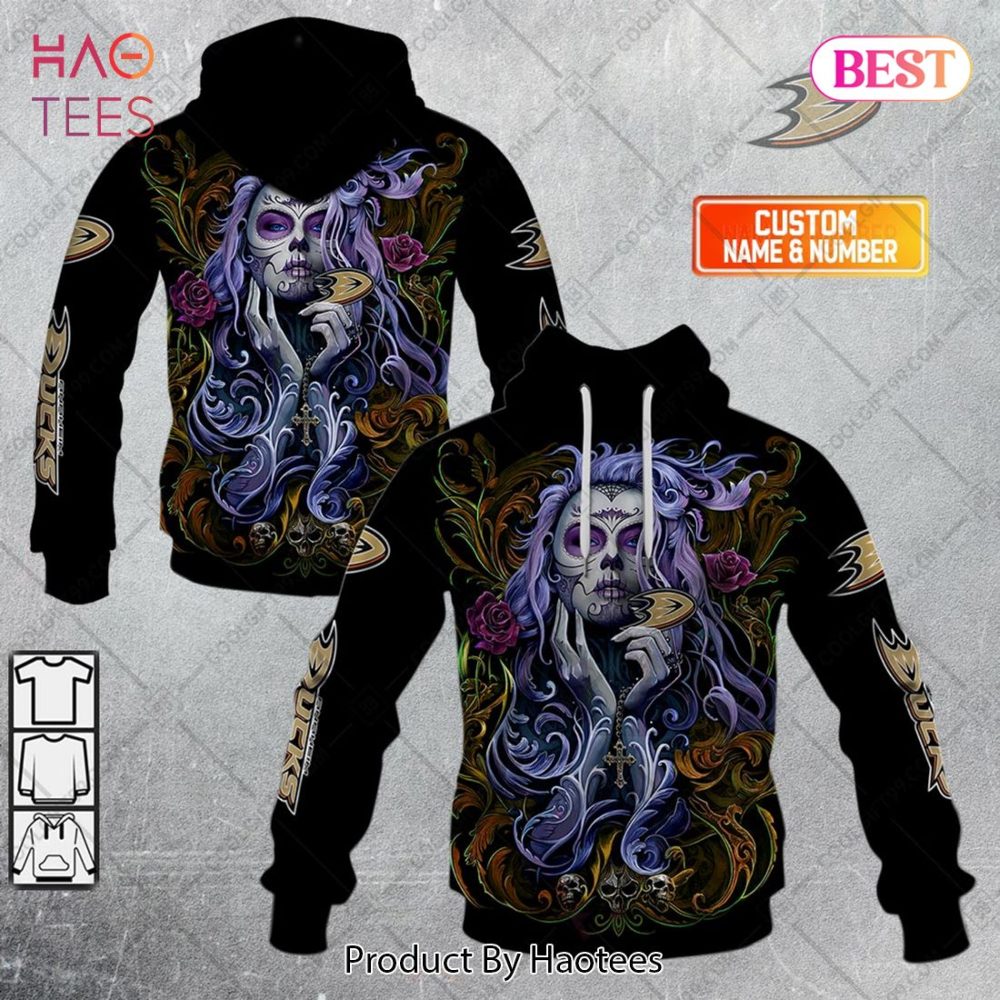 Nhl Anaheim Ducks Tattoo Girl Artwork 2023 Hoodie, T-Shirt, Zip Hoodie, Sweatshirt