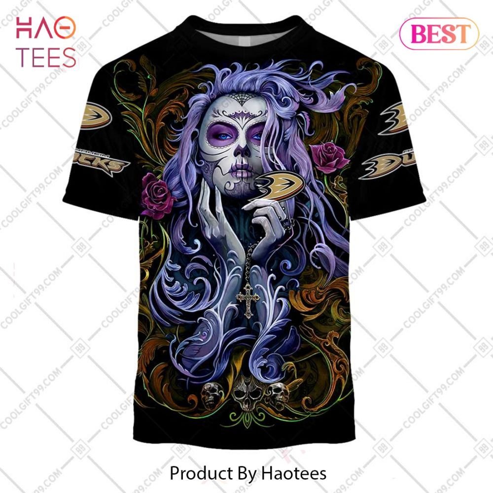 Nhl Anaheim Ducks Tattoo Girl Artwork 2023 Hoodie, T-Shirt, Zip Hoodie, Sweatshirt - Image 3