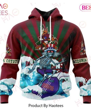 Nhl Arizona Coyotes Specialized Kits For The Grateful Dead Hoodie
