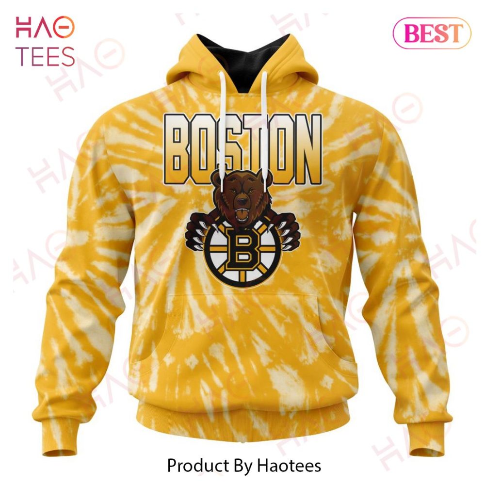 Nhl Boston Bruins Special Retro Vintage Tie - Dye Hoodie