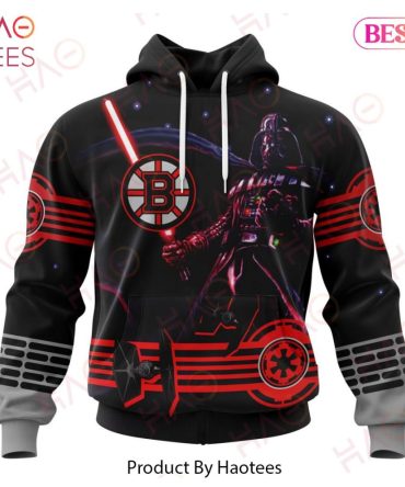 Nhl Boston Bruins Specialized Starwar Darth Vader Version Jersey Hoodie