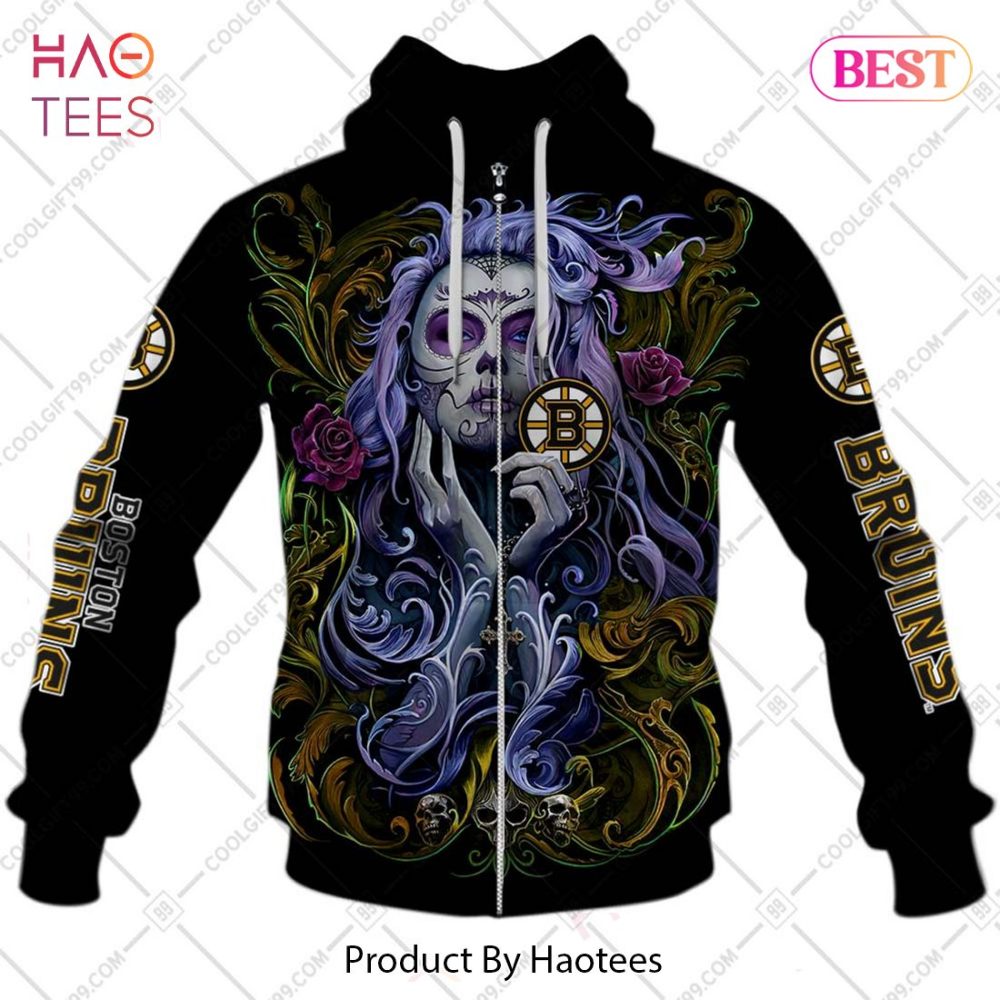 Nhl Boston Bruins Tattoo Girl Artwork 2023 Hoodie, T-Shirt, Zip Hoodie, Sweatshirt - Image 5