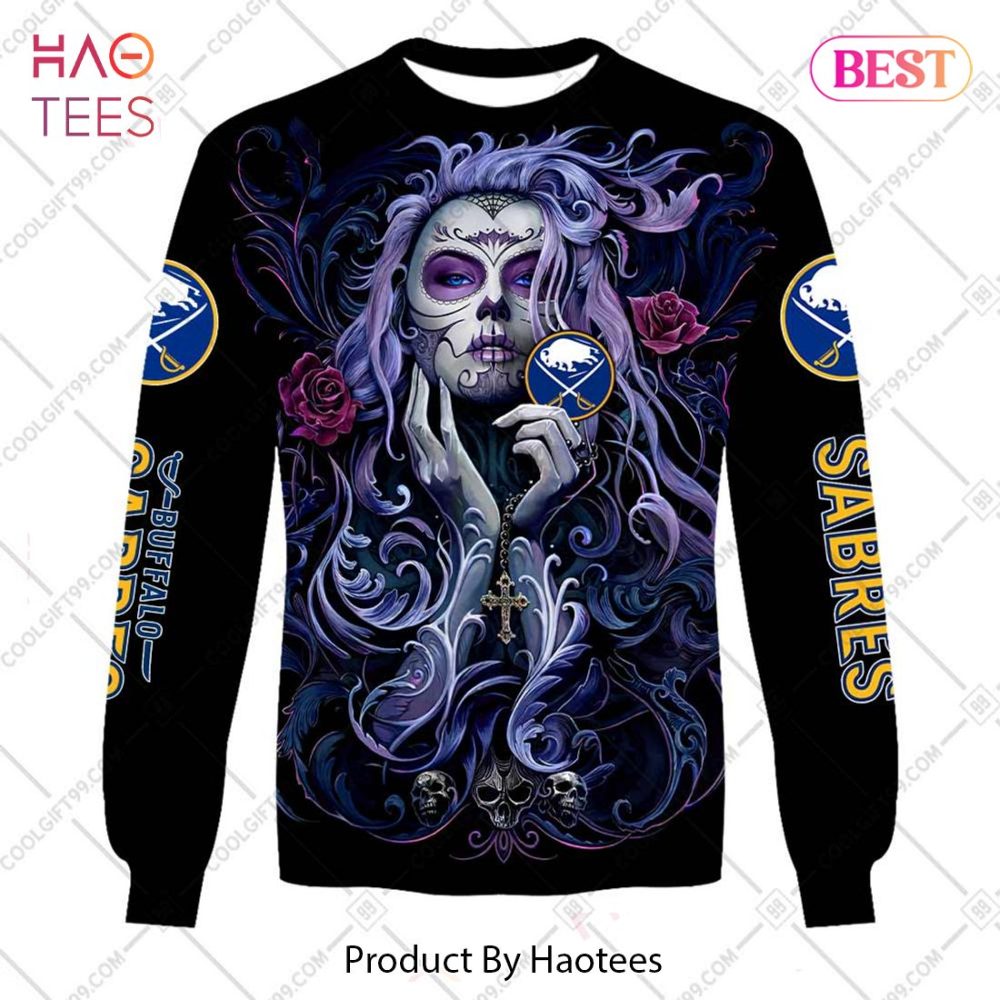 Nhl Buffalo Sabres Tattoo Girl Artwork 2023 Hoodie, T-Shirt, Zip Hoodie, Sweatshirt - Image 4