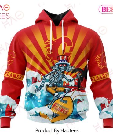 Nhl Calgary Flames Specialized Kits For The Grateful Dead Hoodie