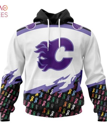 Nhl Calgary Flames, Specialized Kits In October We Stand Together We Can Beat Cancer