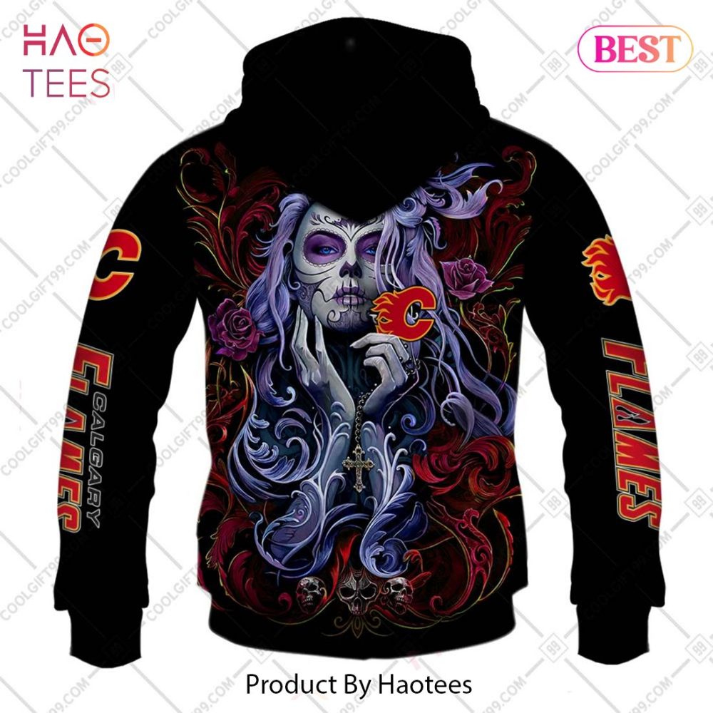 Nhl Calgary Flames Tattoo Girl Artwork 2023 Hoodie, T-Shirt, Zip Hoodie, Sweatshirt - Image 6